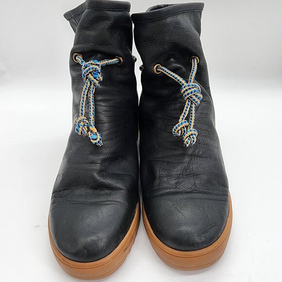 Shoe the Bear Women's Black Leather Ankle Boots Size US 10 Stylish Comfort - Picture 1 of 9